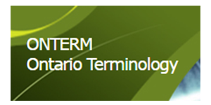 ONTERM Ontario Terminology logo